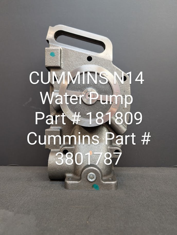 CUMMINS 855 WATER PUMP # 3801787 / 181809