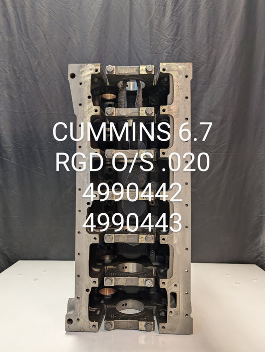 4939084 3971030 6.7 ISB Rear Gear Cylinder Block Bored .020