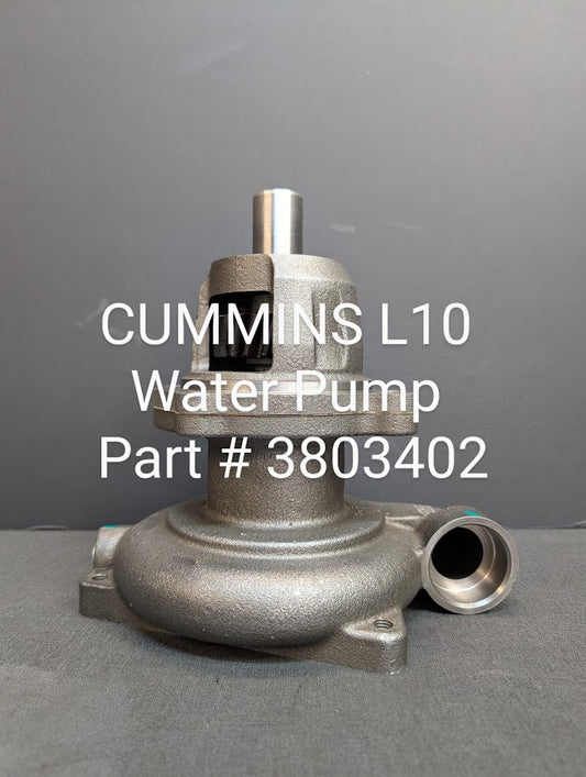 CUMMINS L10 WATER PUMP # 3803402 / 181820