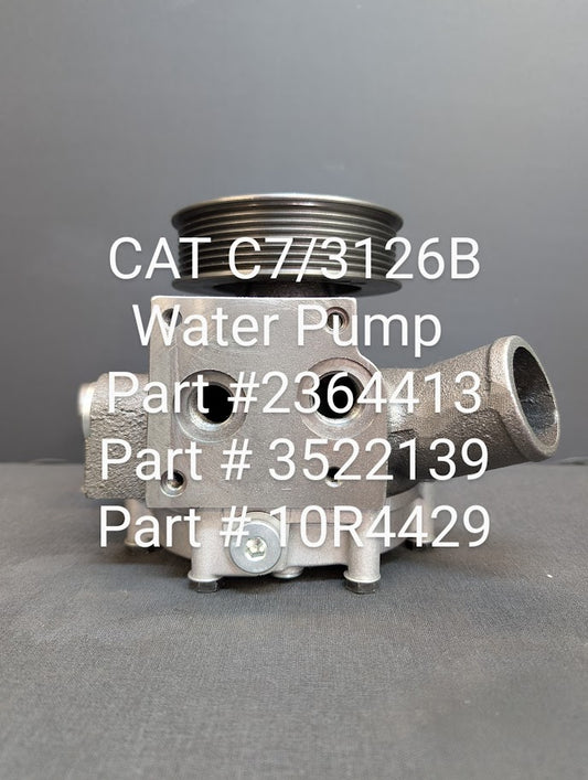 CAT C7 & 3126B WATER PUMP # 3522139 / 381823
