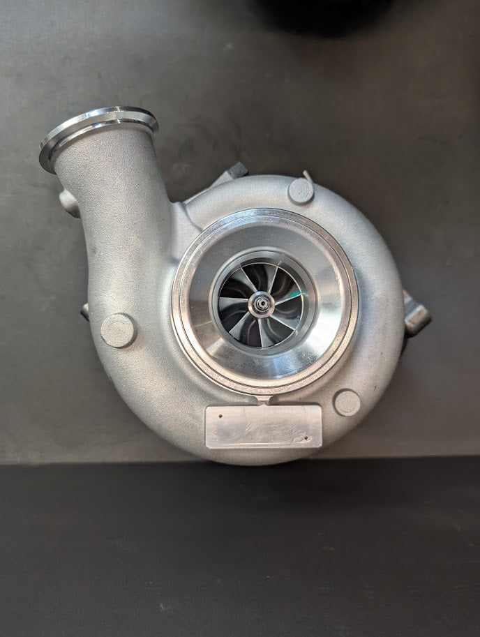 REBUILT 6.7L ISB/QSB HE351VE TURBOCHARGER W/ ANGLED DRAIN & SMALL MTG FOOT FOR CUMMINS  # 5327360