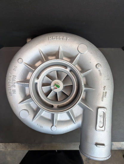 REBUILT CUMMINS INDUSTRIAL COMMON RAIL HX82 TURBOCHARGER # 4955347