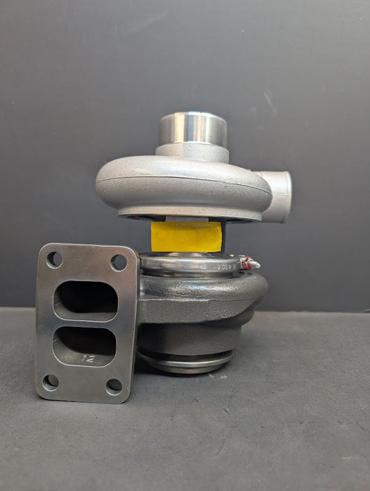 NEW CAT 3046 TURBOCHARGER W/NARROW FOOT MARMON FLANGE FOOT ON EXHAUST OUTLET # 1076338