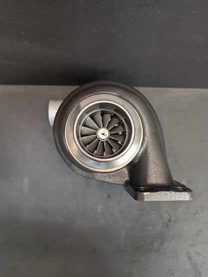 NEW CAT 3046 TURBOCHARGER W/NARROW FOOT MARMON FLANGE FOOT ON EXHAUST OUTLET # 1076338